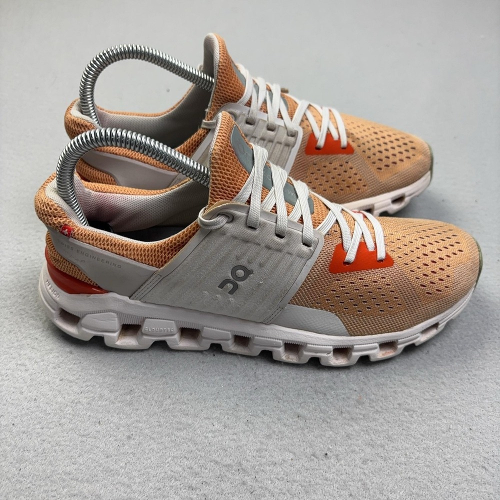 On Cloudswift Shoes Womens Size 7.5 Orange Mesh Running Sneakers 41.99003